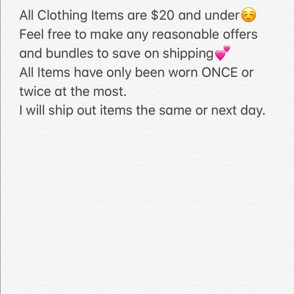 All Clothing Items are $20 and under👗💕